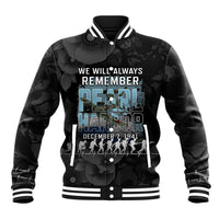 Personalized Pearl Harbor Remembrance Day Baseball Jacket We Will Always Remember LT05 Unisex Black - Polynesian Pride