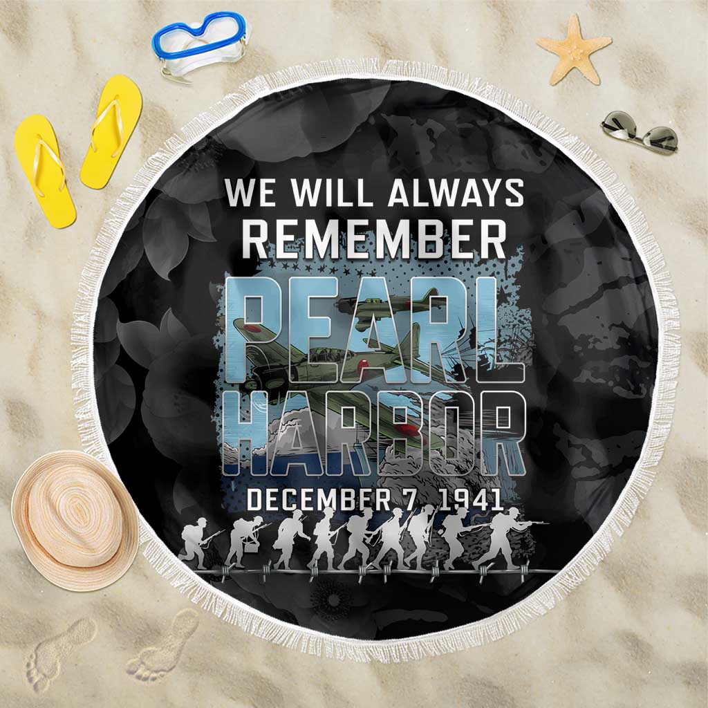 Pearl Harbor Remembrance Day Beach Blanket We Will Always Remember