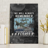 Pearl Harbor Remembrance Day Canvas Wall Art We Will Always Remember LT05 Without Frame Black - Polynesian Pride