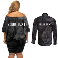 Personalized Pearl Harbor Remembrance Day Couples Matching Off Shoulder Short Dress and Long Sleeve Button Shirt We Will Always Remember LT05 - Polynesian Pride