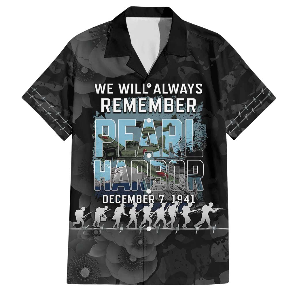 Personalized Pearl Harbor Remembrance Day Hawaiian Shirt We Will Always Remember LT05 Black - Polynesian Pride