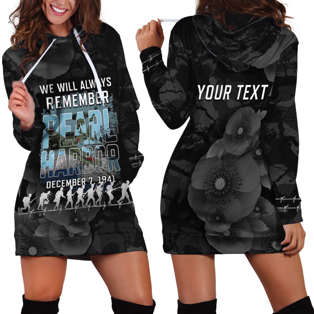 Personalized Pearl Harbor Remembrance Day Hoodie Dress We Will Always Remember LT05 - Polynesian Pride