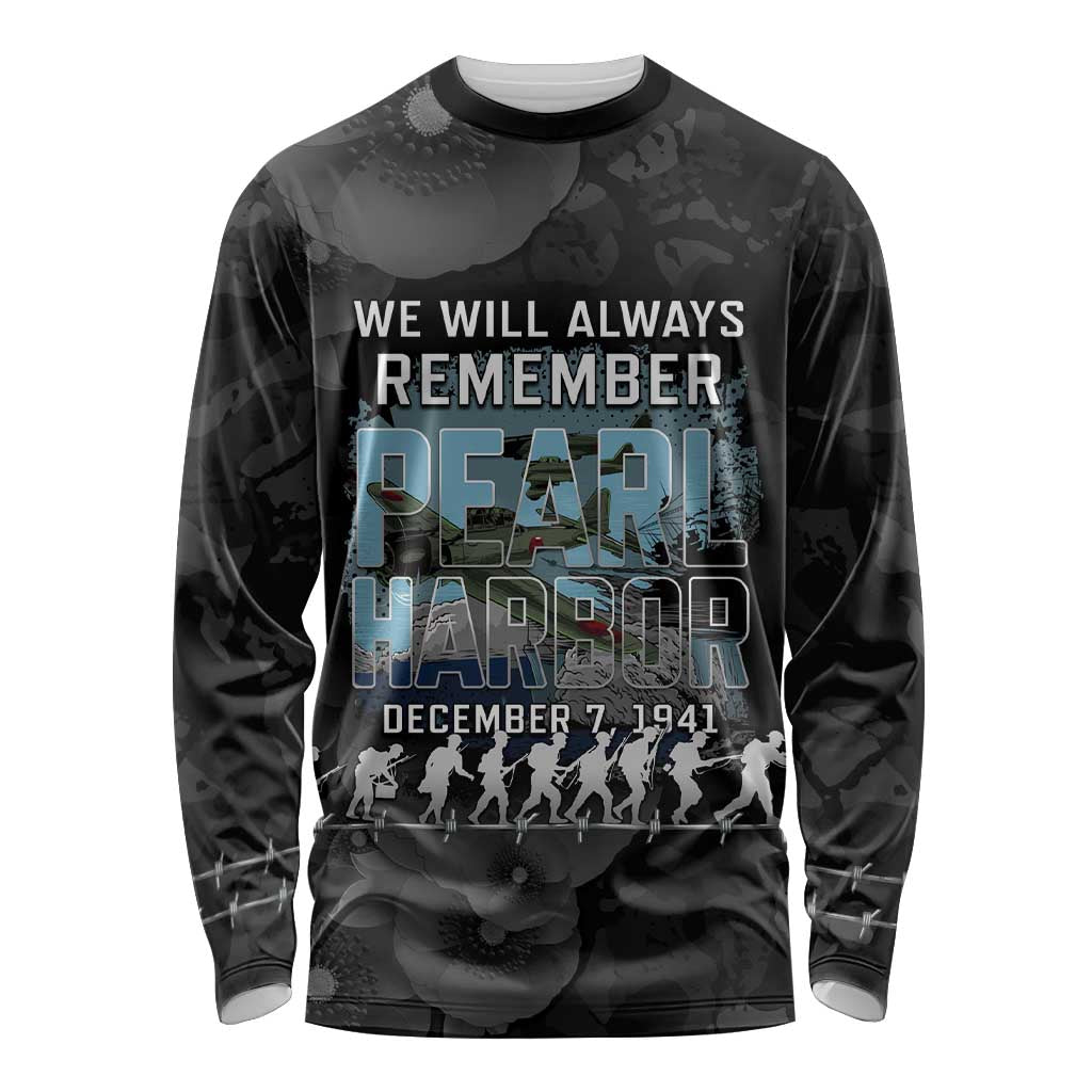 Personalized Pearl Harbor Remembrance Day Long Sleeve Shirt We Will Always Remember