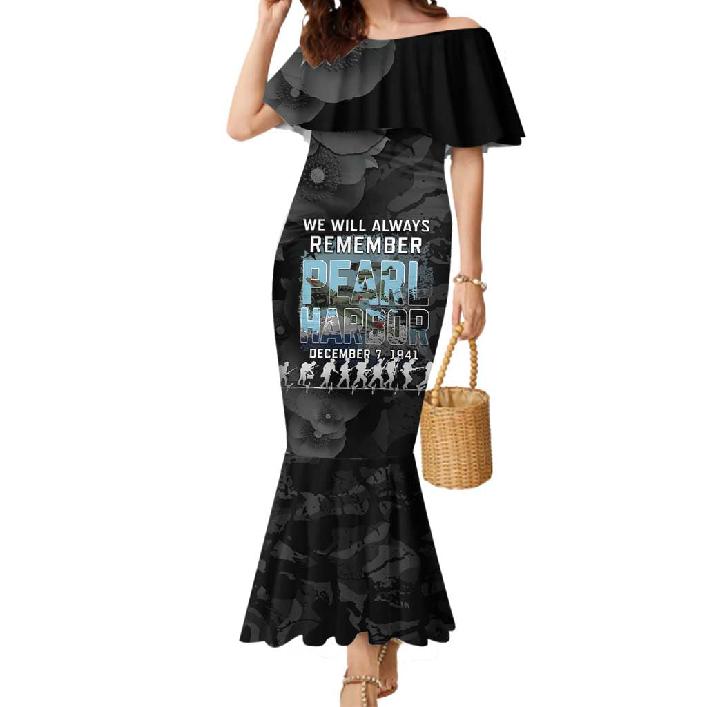 Personalized Pearl Harbor Remembrance Day Mermaid Dress We Will Always Remember