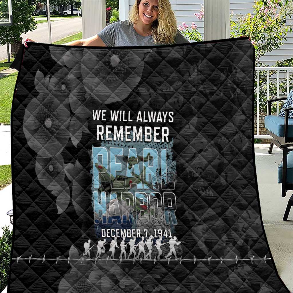 Pearl Harbor Remembrance Day Quilt We Will Always Remember