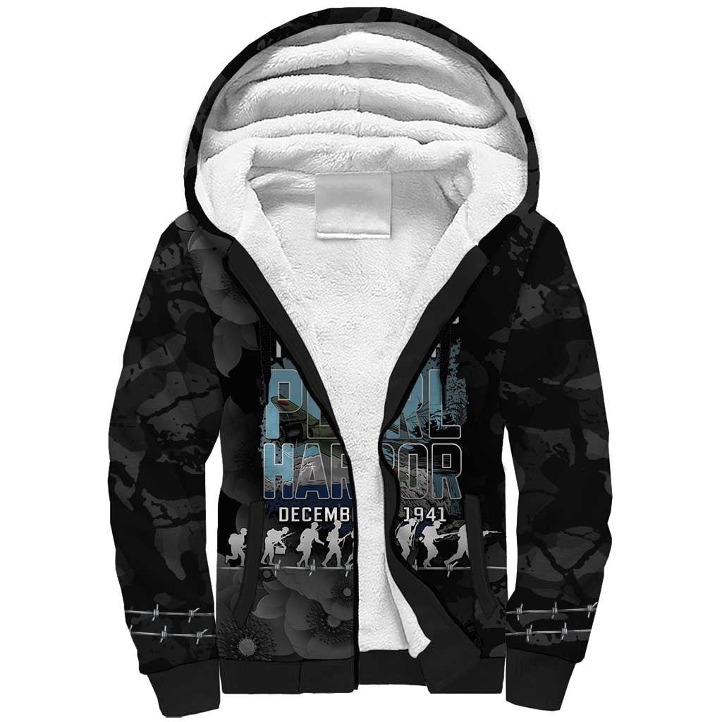 Personalized Pearl Harbor Remembrance Day Sherpa Hoodie We Will Always Remember