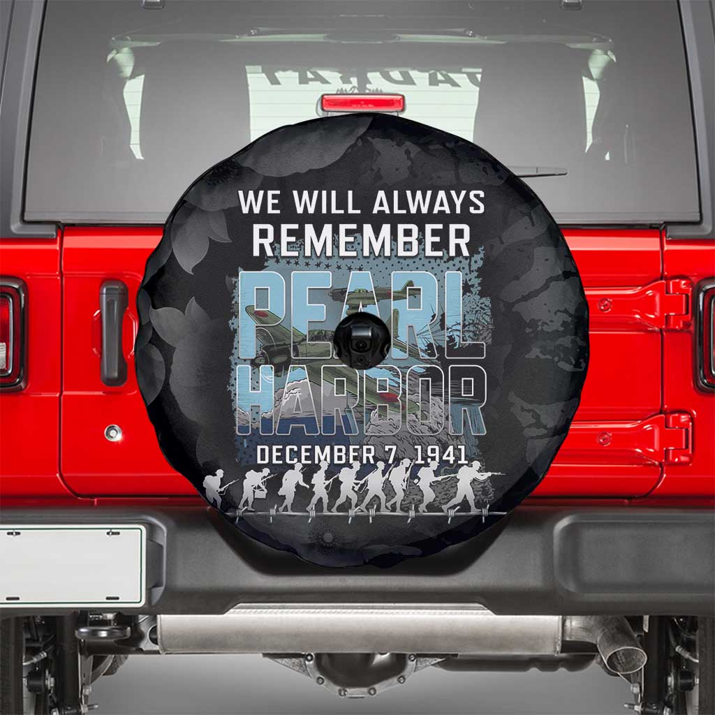 Pearl Harbor Remembrance Day Spare Tire Cover We Will Always Remember LT05 - Polynesian Pride