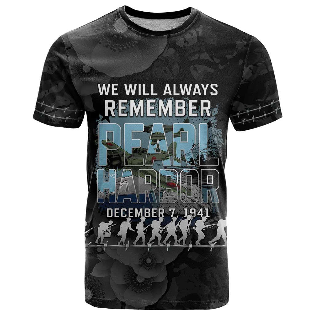 Personalized Pearl Harbor Remembrance Day T Shirt We Will Always Remember LT05 Black - Polynesian Pride
