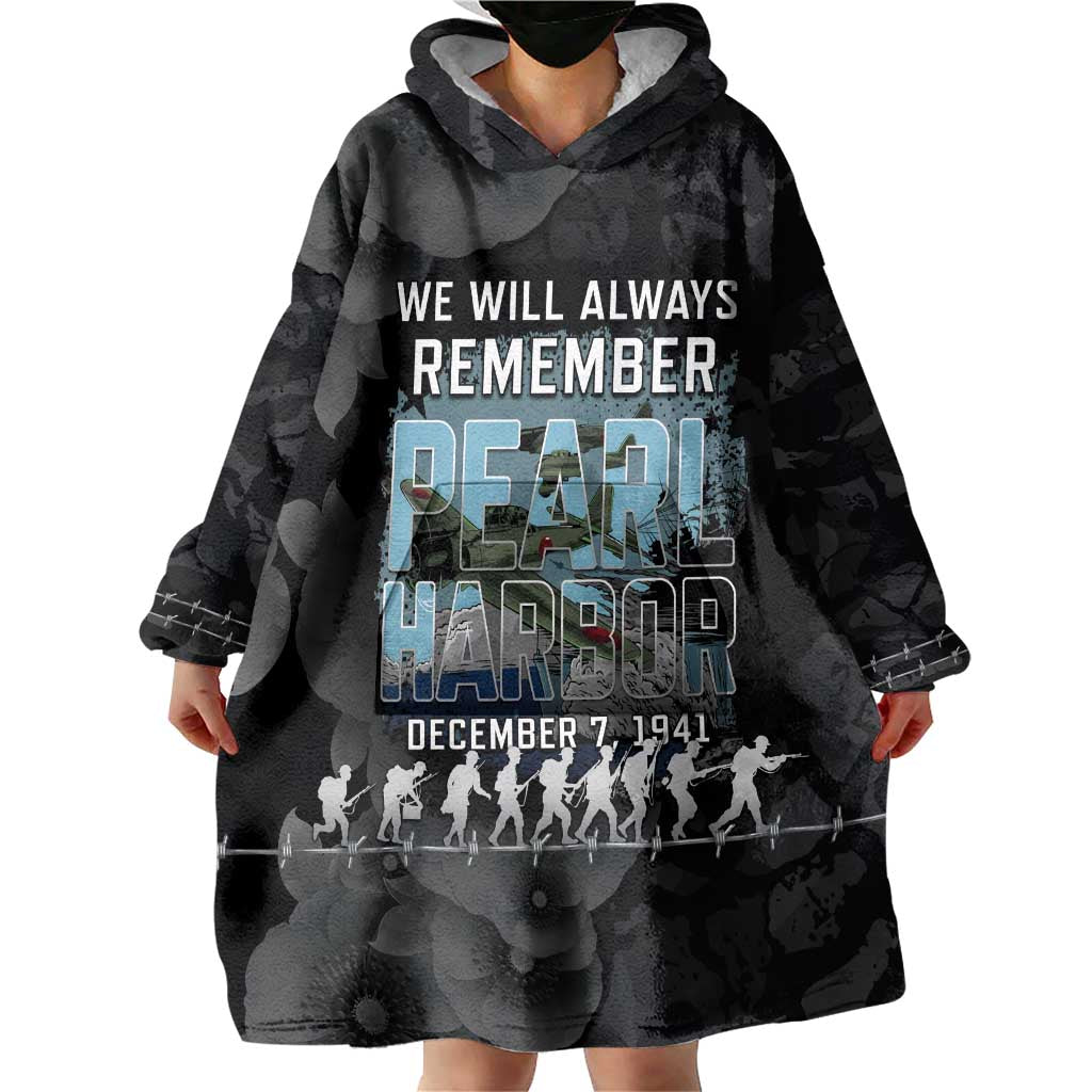 Personalized Pearl Harbor Remembrance Day Wearable Blanket Hoodie We Will Always Remember LT05 - Polynesian Pride