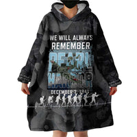 Personalized Pearl Harbor Remembrance Day Wearable Blanket Hoodie We Will Always Remember LT05 - Polynesian Pride