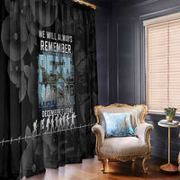 Pearl Harbor Remembrance Day Window Curtain We Will Always Remember LT05 - Polynesian Pride