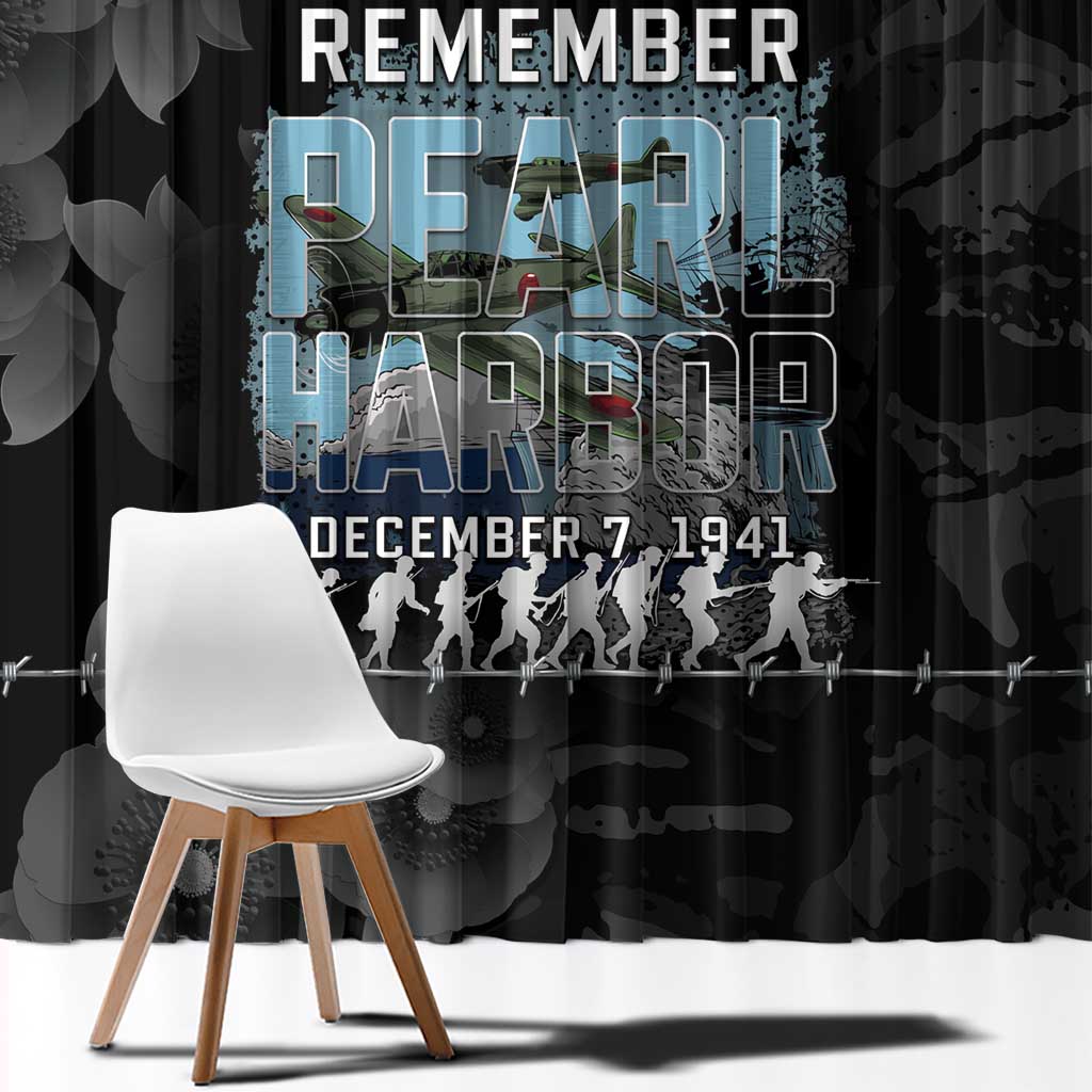 Pearl Harbor Remembrance Day Window Curtain We Will Always Remember LT05 - Polynesian Pride