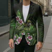 New Zealand Aotearoa Kakapo Blazer Maori Pattern With Manuka Galaxy Style - Polynesian Pride