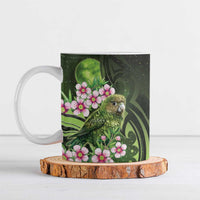 New Zealand Aotearoa Kakapo Ceramic Mug Maori Pattern With Manuka Galaxy Style - Polynesian Pride