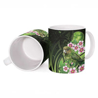 New Zealand Aotearoa Kakapo Ceramic Mug Maori Pattern With Manuka Galaxy Style - Polynesian Pride