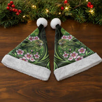 New Zealand Aotearoa Kakapo Christmas Santa Hat Maori Pattern With Manuka Galaxy Style - Polynesian Pride