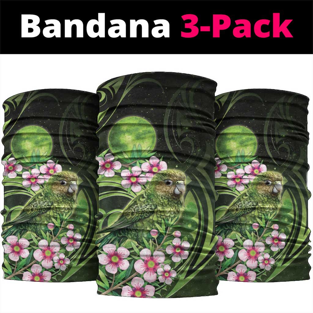 New Zealand Aotearoa Kakapo Neck Gaiter Maori Pattern With Manuka Galaxy Style - Polynesian Pride