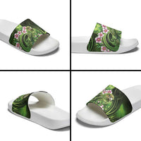New Zealand Aotearoa Kakapo Slide Sandals Maori Pattern With Manuka Galaxy Style - Polynesian Pride