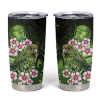 New Zealand Aotearoa Kakapo Tumbler Cup Maori Pattern With Manuka Galaxy Style - Polynesian Pride