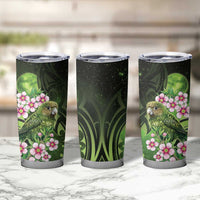 New Zealand Aotearoa Kakapo Tumbler Cup Maori Pattern With Manuka Galaxy Style - Polynesian Pride