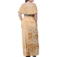 Personalised New Zealand Auckland Folk Festival Family Matching Off Shoulder Maxi Dress and Hawaiian Shirt Vintage Style LT05 - Polynesian Pride