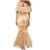 Personalised New Zealand Auckland Folk Festival Mermaid Dress Vintage Style LT05 - Polynesian Pride