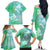 Couple Sea Turtle One Love One Heart Family Matching Off Shoulder Long Sleeve Dress and Hawaiian Shirt LT05 - Polynesian Pride