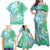 Couple Sea Turtle One Love One Heart Family Matching Off Shoulder Maxi Dress and Hawaiian Shirt LT05 - Polynesian Pride