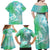 Couple Sea Turtle One Love One Heart Family Matching Off Shoulder Maxi Dress and Hawaiian Shirt LT05 - Polynesian Pride