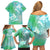 Couple Sea Turtle One Love One Heart Family Matching Off Shoulder Short Dress and Hawaiian Shirt LT05 - Polynesian Pride