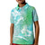 Couple Sea Turtle One Love One Heart Kid Polo Shirt LT05 Kid Aqua - Polynesian Pride