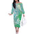 Couple Sea Turtle One Love One Heart Off The Shoulder Long Sleeve Dress LT05 Women Aqua - Polynesian Pride