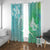 Couple Sea Turtle One Love One Heart Window Curtain LT05 With Grommets Aqua - Polynesian Pride