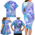 Couple Blue Sea Turtle Heart Love Family Matching Long Sleeve Bodycon Dress and Hawaiian Shirt LT05 - Polynesian Pride