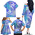 Couple Blue Sea Turtle Heart Love Family Matching Off Shoulder Long Sleeve Dress and Hawaiian Shirt LT05 - Polynesian Pride