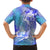 Couple Blue Sea Turtle Heart Love Family Matching Off Shoulder Short Dress and Hawaiian Shirt LT05 - Polynesian Pride