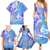 Couple Blue Sea Turtle Heart Love Family Matching Summer Maxi Dress and Hawaiian Shirt LT05 - Polynesian Pride