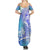 Couple Blue Sea Turtle Heart Love Family Matching Summer Maxi Dress and Hawaiian Shirt LT05 - Polynesian Pride