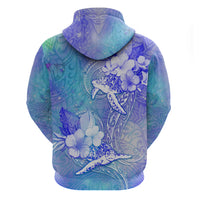 Couple Blue Sea Turtle Heart Love Hoodie LT05 - Polynesian Pride