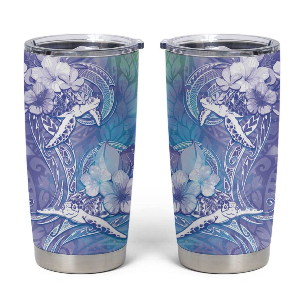 Couple Blue Sea Turtle Heart Love Tumbler Cup LT05