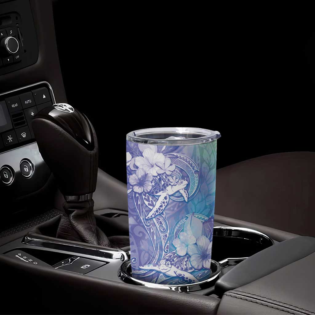Couple Blue Sea Turtle Heart Love Tumbler Cup LT05 - Polynesian Pride