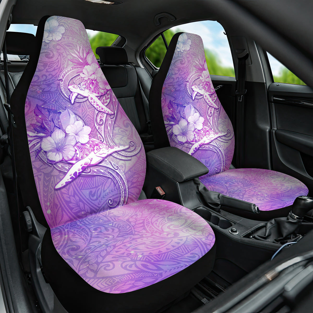 Couple Sea Turtle Love Give Us A Fairytale Car Seat Cover LT05 One Size Pink - Polynesian Pride