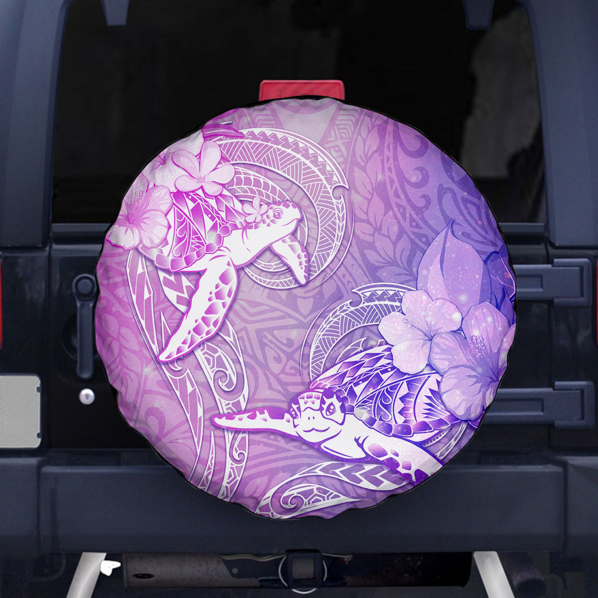 Couple Sea Turtle Love Give Us A Fairytale Spare Tire Cover LT05 Pink - Polynesian Pride