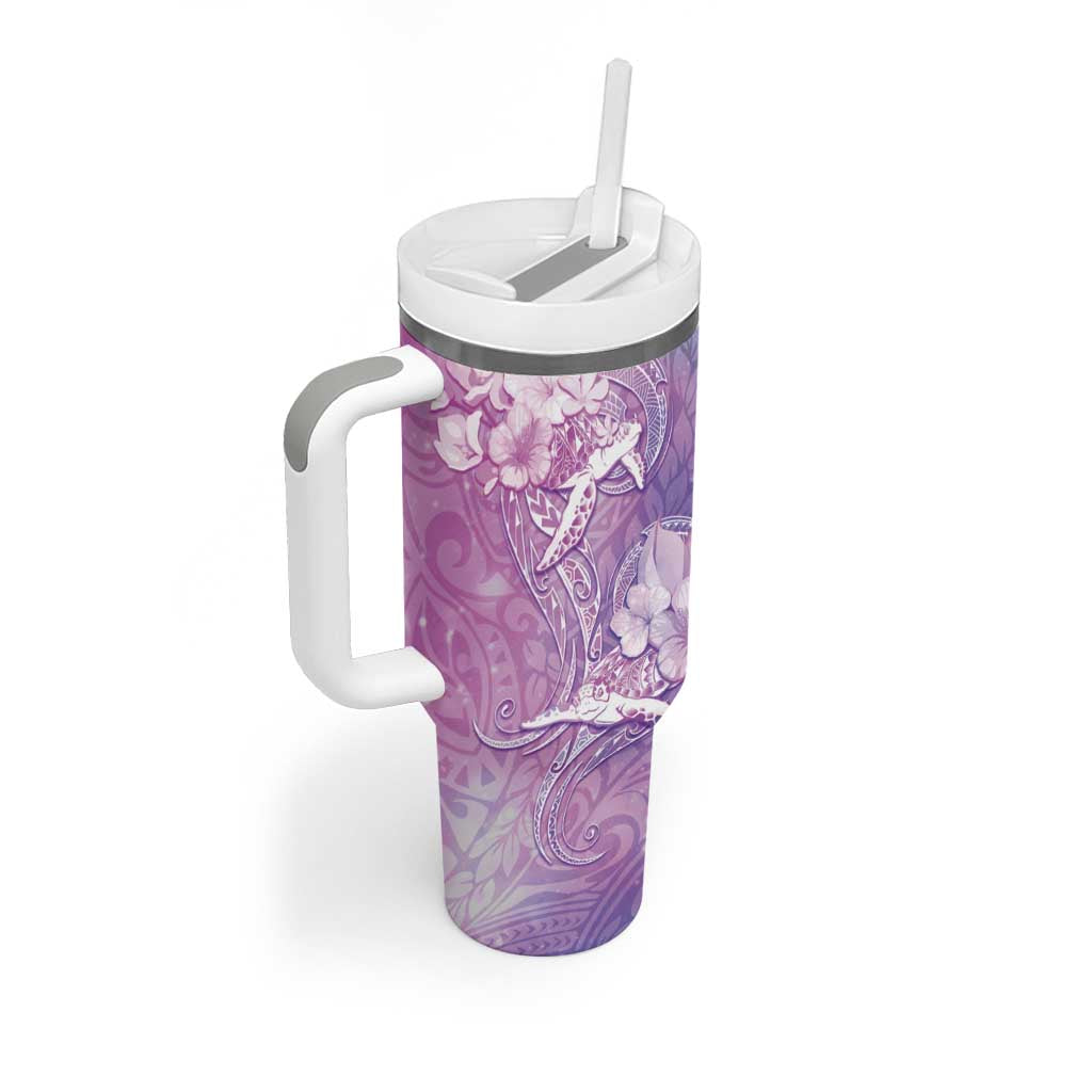 Couple Sea Turtle Love Give Us A Fairytale Tumbler With Handle LT05 - Polynesian Pride