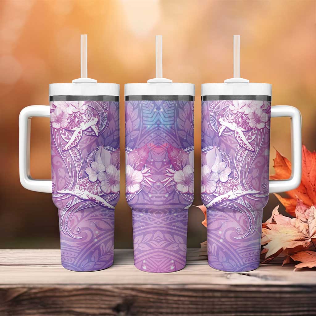 Couple Sea Turtle Love Give Us A Fairytale Tumbler With Handle LT05 - Polynesian Pride