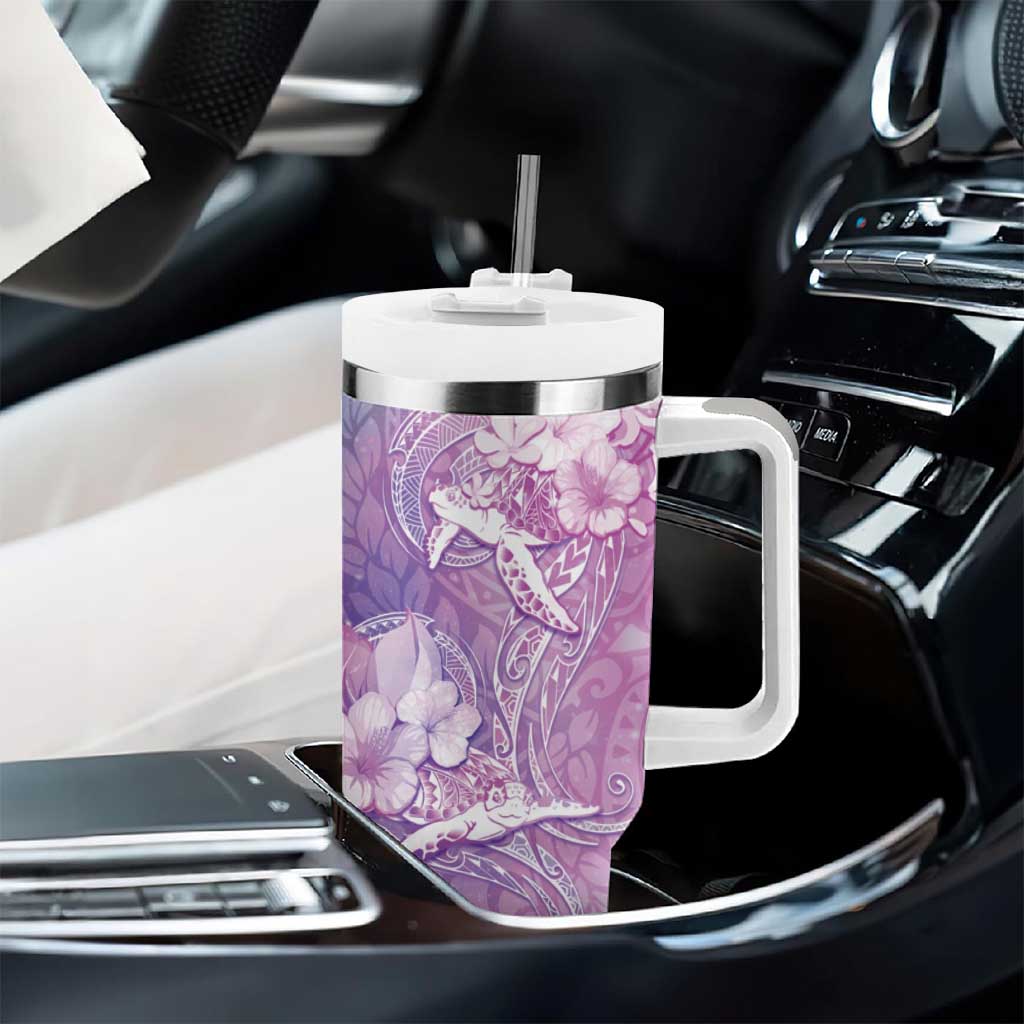 Couple Sea Turtle Love Give Us A Fairytale Tumbler With Handle LT05 - Polynesian Pride