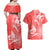 Polynesia Sea Turtle Couple Couples Matching Off Shoulder Maxi Dress and Hawaiian Shirt Happy Valentine Day Red LT05 - Polynesian Pride