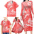 Polynesia Sea Turtle Couple Family Matching Long Sleeve Bodycon Dress and Hawaiian Shirt Happy Valentine Day Red LT05 - Polynesian Pride