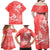 Polynesia Sea Turtle Couple Family Matching Off Shoulder Maxi Dress and Hawaiian Shirt Happy Valentine Day Red LT05 - Polynesian Pride