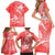 Polynesia Sea Turtle Couple Family Matching Short Sleeve Bodycon Dress and Hawaiian Shirt Happy Valentine Day Red LT05 - Polynesian Pride